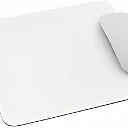 Prettify!® Set of 2 Premium Non Slip Rubber Rectangular Gaming (23X19) CM Mousepad for Laptop, PC, Computer, Desktop, Home & Office, Anti Skid Base Mouse Pad (Color: Greyish White)-23