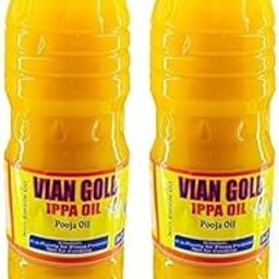 SRI VARI DIVYA's Vian Gold MAHUA Pooja Oil/DEEPAM Oil, 1000 ml,Pooja Oils | Smokeless Oil for Puja, Festivals, Havan |Cold Pressed| | Daily Pooja Items|Deepam Oil for Pooja,Pooja Oil Diya (Pack of 2)-image-11