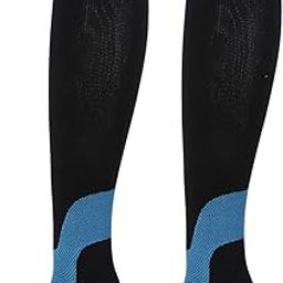 Cycling Stockings, Compression Stockings Dark Green Comfortable for Office(Dark Green X Pattern Functional Socks, L)-image-24