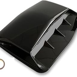Automaze Hood Scoop Car Hood Vent Universal Air Intake Grille Inlet Trim Decor Cover Turbo Bonnet Vent Cover Accessory (Black)-17