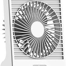 SHREEJIIH Small Personal USB Desk Fan,3 Speeds Portable Desktop Table Cooling Fan Powered by USB,Strong Wind,Quiet Operation,for Home Office Car Outdoor Travel-5'' Size-image-93