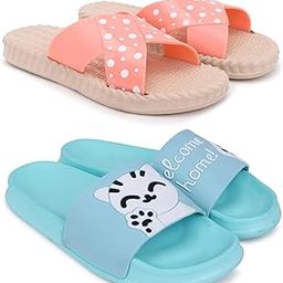 Combo Pack of 2 Slipper/Flip Flops/Slides/Clogs/Sandals for Women (Jute Vs Welcome)-image-61