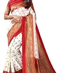Women's Printed Silk Saree with Blouse-picture-29