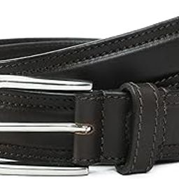 Genuine Leather Brown Profile Men's Belt-picture-38