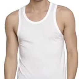 macroman m-series Exuber Fine Vest for Men|100% Cotton|Pack of: 2 White-picture-11