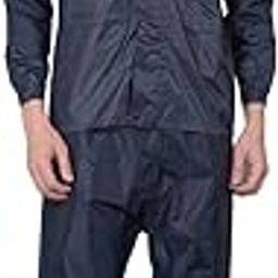Men PVC Full Sleeve Solid Raincoat Set With Adjustable Hood and Pocket-image-49