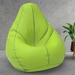 ComfyBean Biggie Bean Bag with Beans Filled 6XL- Official: Bailey & Bakers Bean Bags - Max User Height : 6-6.5 Ft. - Weight : 99-110 Kgs(Model: Pea Green Light Grey)-picture-19