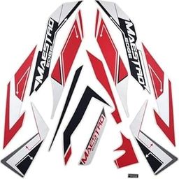 Sticker & Decal for Bike (Multicolor, Red) (Hero Maestro Edge Red)-image-43