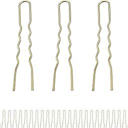 Metal U Hair Pins/Juda Pins (Golden) - Pack of 25 for Women-image-5