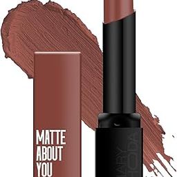 PREMIUM Matte About You Lipstick | Long Lasting & Highly Pigmented Lipstick | Glides Smoothly | Matte Finish | One Stroke Application | Cruelty-Free & Vegan - 3g (Caramel Kiss - Shade 12) SH-7711-3