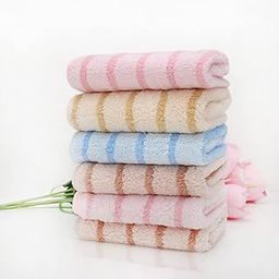 FATON Microfiber Small Size Face Towel/Handkerchief/Rumal - 400 GSM/Extra Soft and Super Absorbent Face Towels for Women's, Kids and Newborn Babies - Set of 6 (25x25 cm) - Multicolor 1-image-20