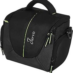Jarvis DSLR Camera Bag for Nikon, Canon, Sony | Waterproof Shoulder Sling Bag for Camera & Lens | Mirrorless & DSLR Compatible Camera Case for Photographers (Black Green)-29