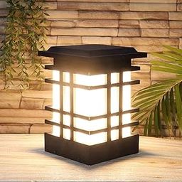 RBSK GATE Light for Home gate/gate lamp/gate Lamps for Outdoor Waterproof/gate Light/gate Pillar Lights for Outdoor for Stairs, Boundries, Pillar, Garden(Bulb not Included) (Signature, 1 Set)-10
