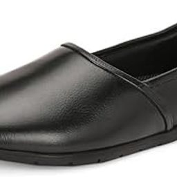hitz Men's Black Leather Ethnic Slip on Shoes-picture-8
