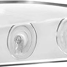 Clear Acrylic Window Plant Box with Powerful Suction for Bathroom Organizer-image-2