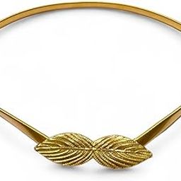 Elastic Belly Chain Belt for Women Multi-Leaf Design Spring Saree Belt Wedding Kamarband for Ladies Saree Adjustable Waist Belt For Women 28-38 Inch Waist Size - (CB08)-image-83