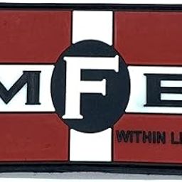 MFE 'Mother F'ing Engines' Flag PVC Patch, 3.5"x2.25" with Hook and Loop-image-55