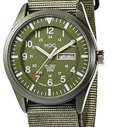 Nylon Analog Men's Watch (Green Dial Green Colored Strap)-image-17