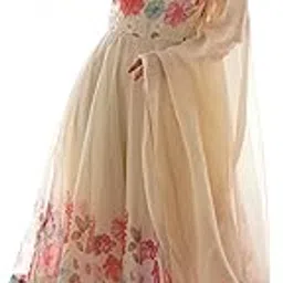 shasmi Women's Georgette Anarkali Floral Printed Kurta With Pant & Dupatta (Ankle Length Dress 114)-picture-15