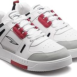 Men's Tarzan-06 White Casual Sneaker High-Neck Shoes with Lightweight Extra Cushion Lace-Up Shoes for Men's & Boy's-picture-42