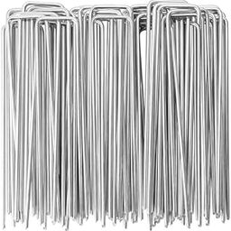 Weedmat Nails Steel Staples Securing Fabric Landscape 6-inch,Galvanized Steel Garden Stakes, Anti-Rust Lawn Pins with1.5-inch Width,Ground Cover or Drip Irrigation tubing, HeavyDuty and LongLife (10)-image-14