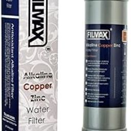 Filmax® Antioxidant Alkaline Copper Zinc Water Filter for RO Purifiers – 10 Inch Cartridge to Enhance pH with Elbow Connectors – Mineral Enriching Filter for Improved Water Quality-image-50