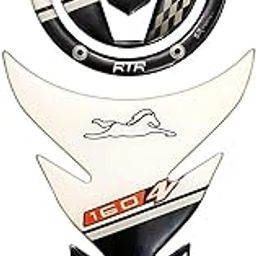 Automopix Combo Tvs Apache Rr 160 4V Customize Vinyl Tank Pad Fuel Cap Sticker, Self-Adhesive-30