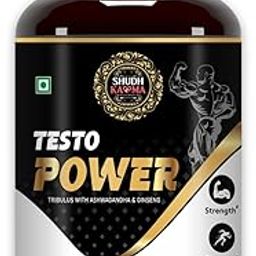 Shudh Kaama Testo Power Natural Testosterone Booster for Men with Tribulus, Ashwagandha and Safed Musli for Strength, Stamina, Energy and Muscle Gain – 60 Tablets-22