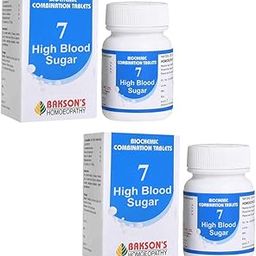 Dr. Bakshi's BAKSON'S HOMOEOPATHY Biochemic Combination Tablets # 7 (HIGH BLOOD SUGAR) Tablets (250 Units) (Pack of 2)-picture-16
