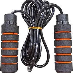 BE TREND Foam Handled Bearing Skipping-Rope Jump Skipping Rope Black for Men, Women, Weight Loss for Gym-image-10