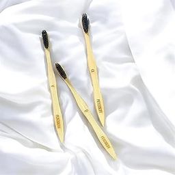 Pack of 3 Bamboo Toothbrushes | Soft Charcoal Bristles | Eco-Friendly, Biodegradable, BPA-Free-16