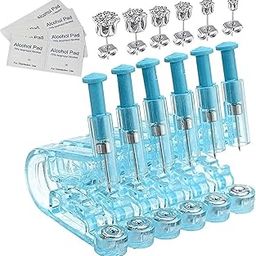 (6-PCS) Disposable Safety Asepsis Ear Piercing Gun Unit Tool with Stainless Steel Ear Stud Ear Nose Body Pierce Kit-image-93