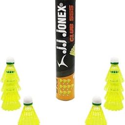 JJ Jonex CLUB-555 Plastic Kids Beginner's Practice Shuttle Cocks 10 pcs.(1box) (MYC)-26
