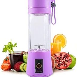 HOMZIE Portable Blender, USB And Rechargeable Mini Juicer Blender,Electric Bottle Grinder Mixer, Personal Size for Juices, Shakes and Smoothies,Fruit Juicer Machine (Multi Colour)-16