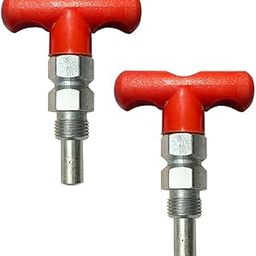 LIFESTRONGE Gym Machine Spring T Shape Cature Lock/1 inch Nob 10MM 6 Pieces Red-picture-22