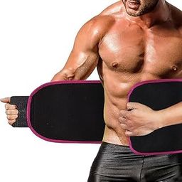 Araxco fit Sweat Slim Belt for Women, Tummy Trimmer Body Shapewear, Sauna Waist Trainer, Adjustable, Black and Pink,Shaper-image-56
