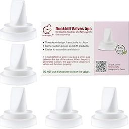 NeneSupply 5 Count Duckbill Valves. Designed for Medela Breastpumps, Spectra S1, S2, 9 Plus Breastpumps, Spectra Dew 350 Breastpump, and NeneSupply Breastshields. replaces Medela Valve, Medela Membrane, and Spectra Valves (5 pc)-image-55