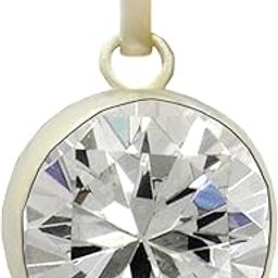 Zircon Pendant in Silver 8.25 Ratti / 7.42 Carat Lab Certified Zircon Locket Jarkan Pendant-image-10