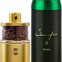 Ajmal Aurum EDP Fruity Floral Perfume 75ml for Women and Sacrifice II for Him Deodorant Fruity Aromatic Fragrance 200ml for Men + 2 Parfum Testers FREE-9