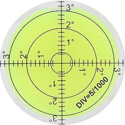 Respicefinem 60 mm Horizontal Bubble Levels Large Universal Horizontal Bubble Measuring Tool with Scale Circle for Camera Stage Balances-30