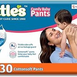 Little's Baby Diapers L Size (Large) Pants Style | 9-14 kg | 30 Count - Pack of 1 | Cotton Soft Baby Diaper Pants with Leakage Guard-19