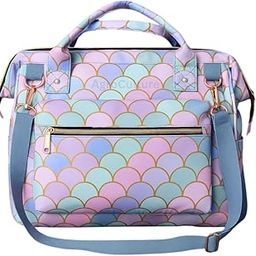 Baby Diaper Handbag 3-in-1 Carrying Styles with Insulated Bottle Pockets Diaper Handbag Maternity Hospital Bag (Rainbow Print)-image-91