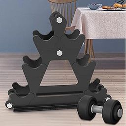 ATORSE 3 Tier Dumbbells Rack Dumbbell Weight Stand for Weight Lifting Household Men-11