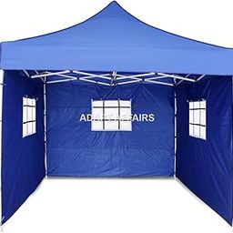 INVEZO Gazebo Tent for Outdoor 10 x 10 feet Canopy Tent with 3 Side moqsuitto Netted Window Covers (Blue, SEMI Premium (24 KGS))-image-38