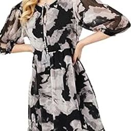 Women A-Line Midi Dress-image-2