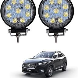 AUTOADDICT Auto Addict Car Fog Lights 9 LED Round Anti-Fog Spot Light Auxiliary Off Road for MG Astor-image-8