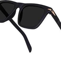 Sunglasses For Men Square Shape, Full_Rim Strong Build-Quality Suitable Unisex, Non-Polarized, Black-image-8