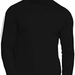 Classic Men's Turtleneck Sweater, Long Sleeve, Black-image-81