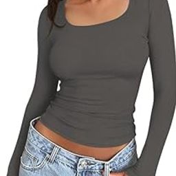 Women's Cotton Stylish Western Basic Solid Wear TV Oval Neck with Full/Long Sleeve Blouses for Women GL2627-image-28