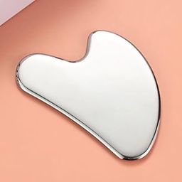 Inuvik® Premium Stainless Steel Gua Sha,Metal Gua Sha Facial Tool. Firm Face Muscles, Reduce Puffiness, Facial Tension, Helps Lymphatic Drainage. GuaSha Beauty Tool for Body Neck Eyes (Heart Shape) (SS GUA SHA 85 GRM)-image-9